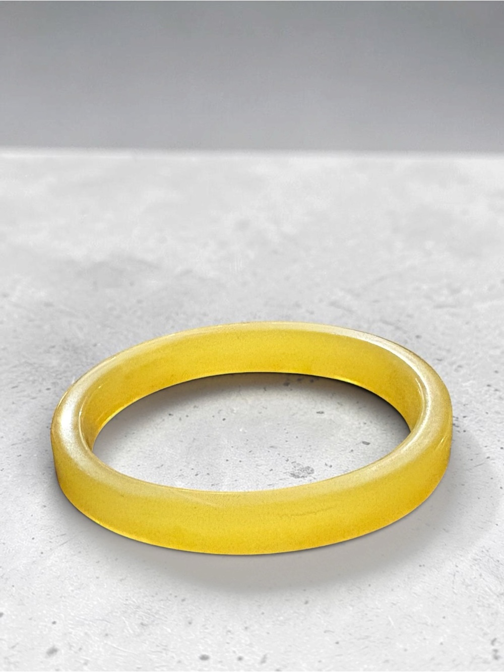 VTG Tested Yellow Bakelite Bangle Bracelet Mid Century Retro Apple Juice Chunky